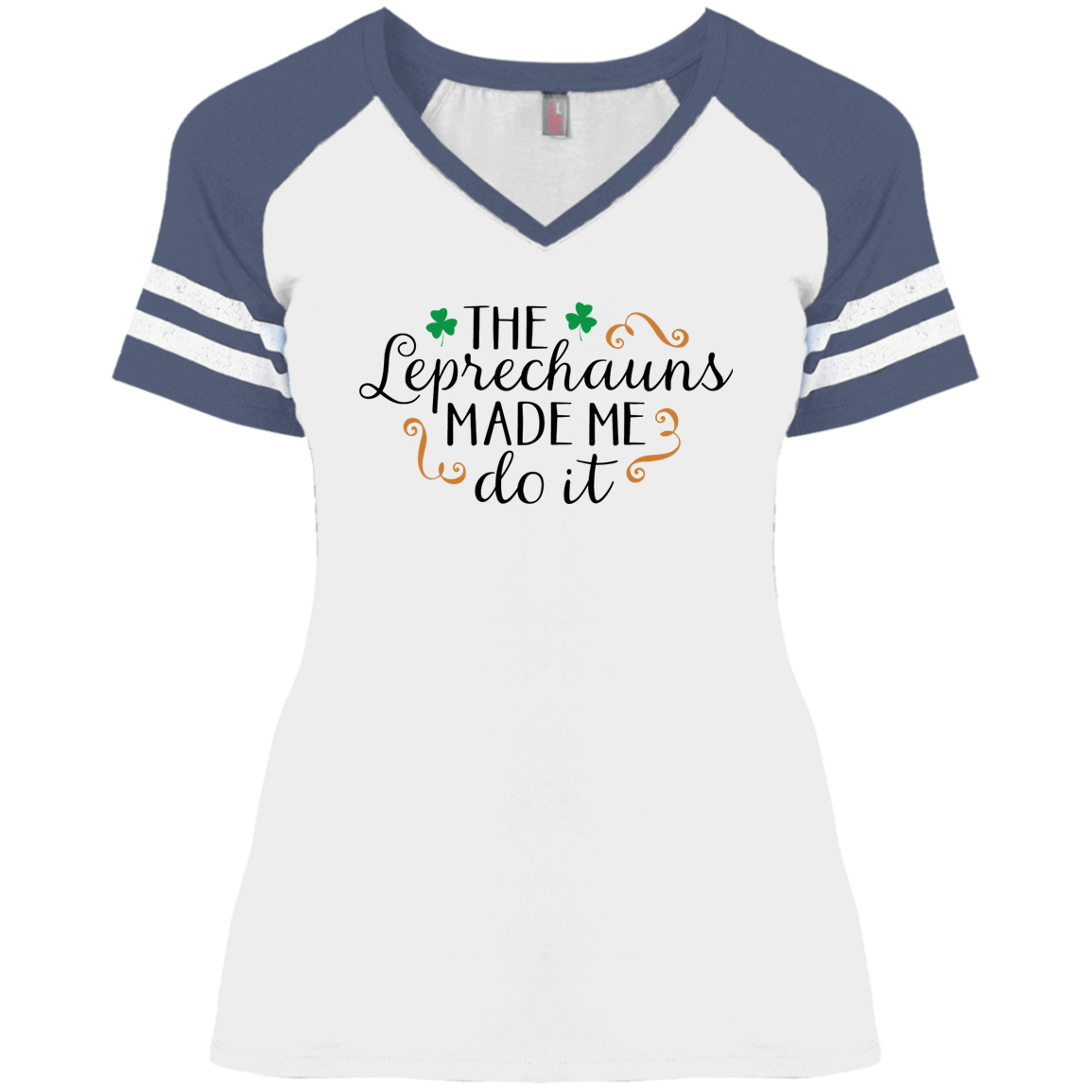 Leprechaun Ladies' Game V-Neck T-Shirt