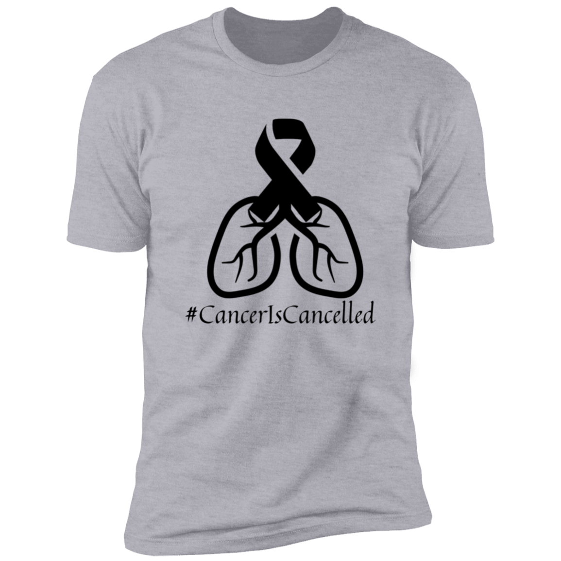 Cancer Is Cancelled Tee - Black logo