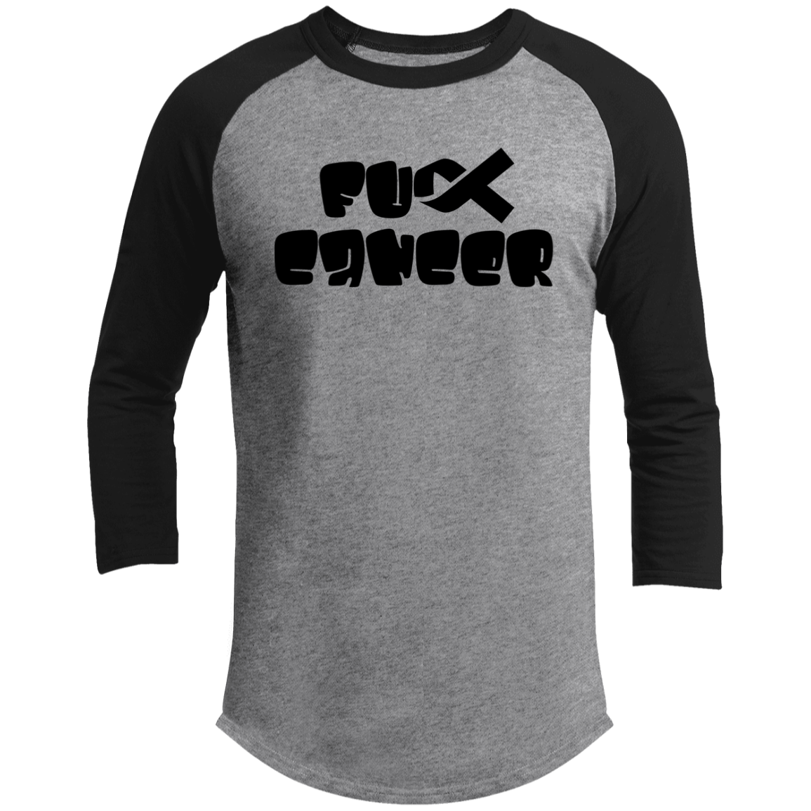 FCancer Black 3/4 Raglan Sleeve Shirt