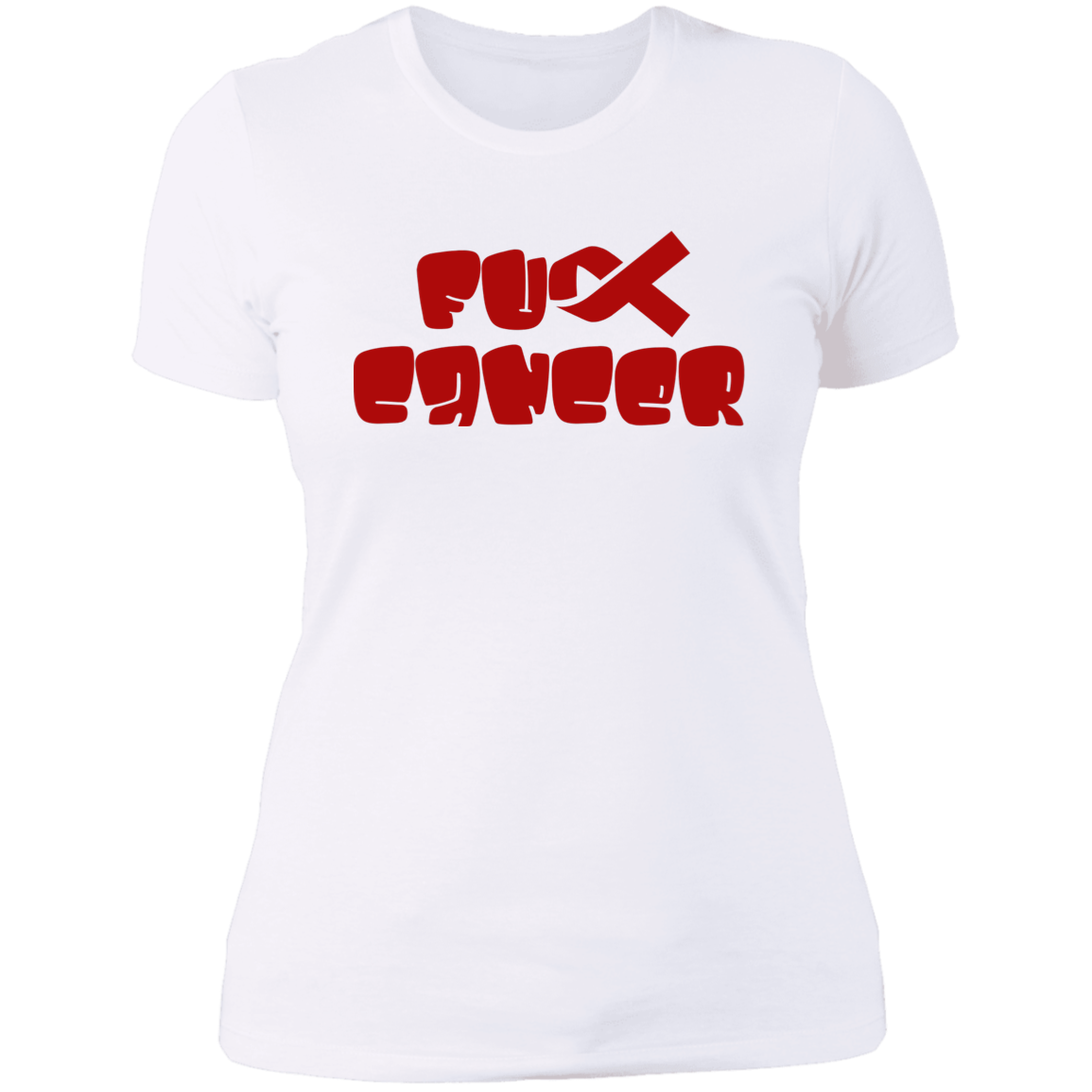 FCancer Red Ladies' Boyfriend T-Shirt