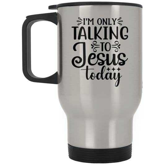 Jesus Silver Stainless Travel Mug