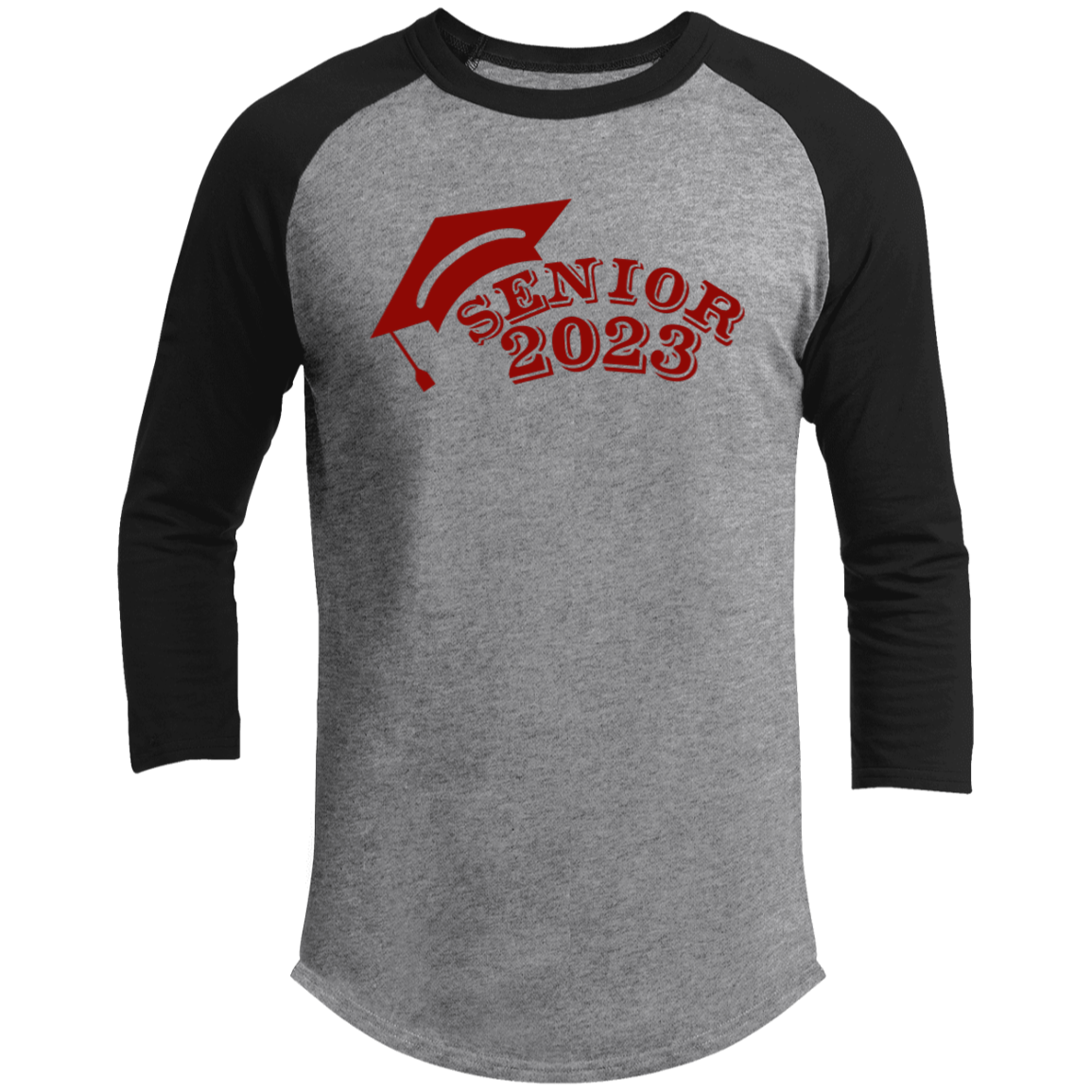 2023 Red 3/4 Raglan Sleeve Shirt