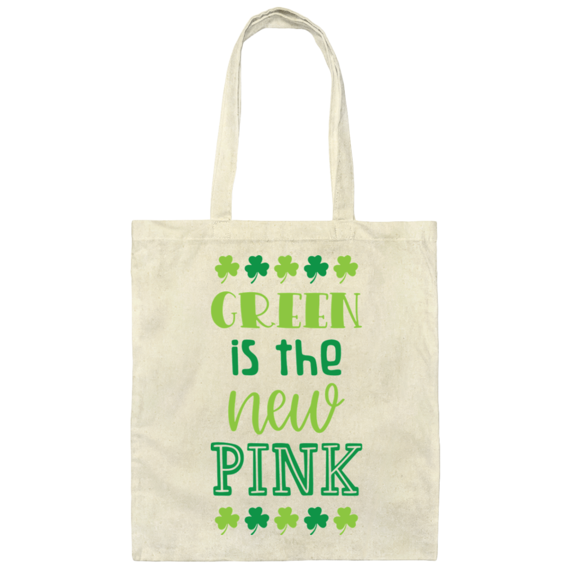 Pink Canvas Tote Bag