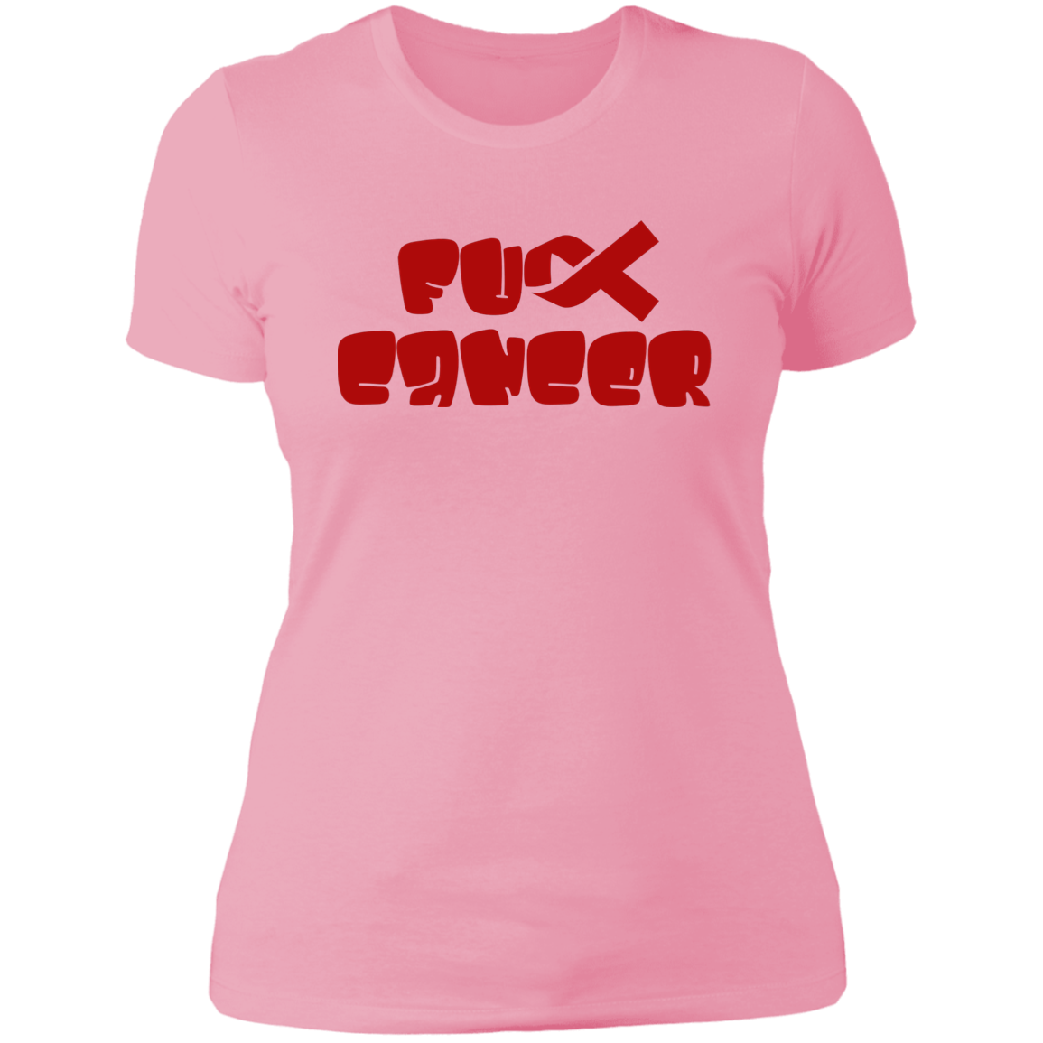 FCancer Red Ladies' Boyfriend T-Shirt