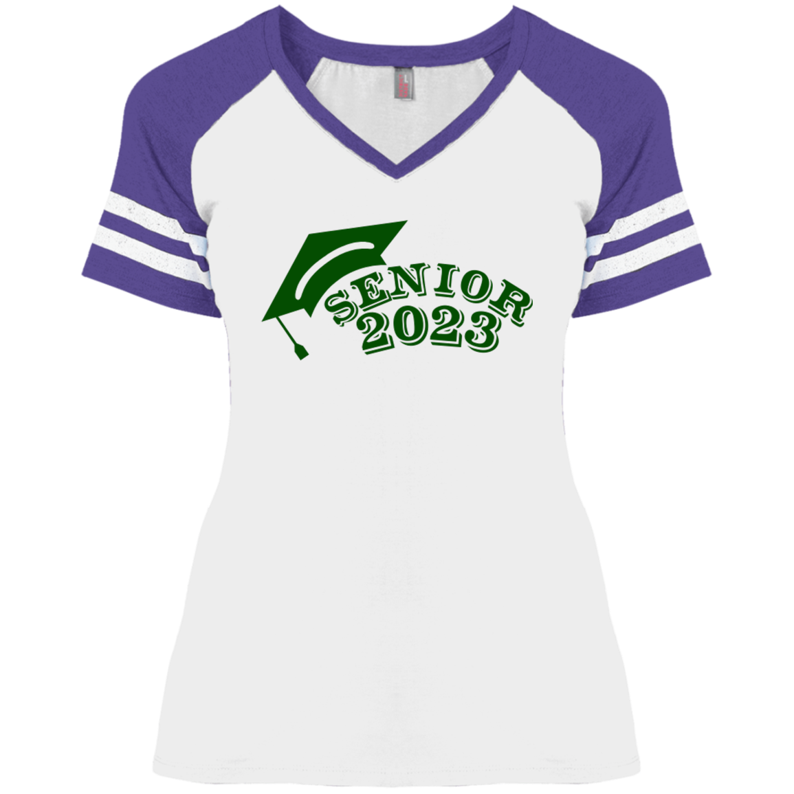 2023 Green Ladies' Game V-Neck T-Shirt