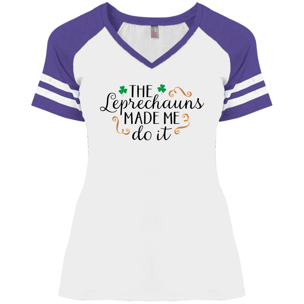 Leprechaun Ladies' Game V-Neck T-Shirt
