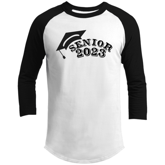 2023 Black 3/4 Raglan Sleeve Shirt