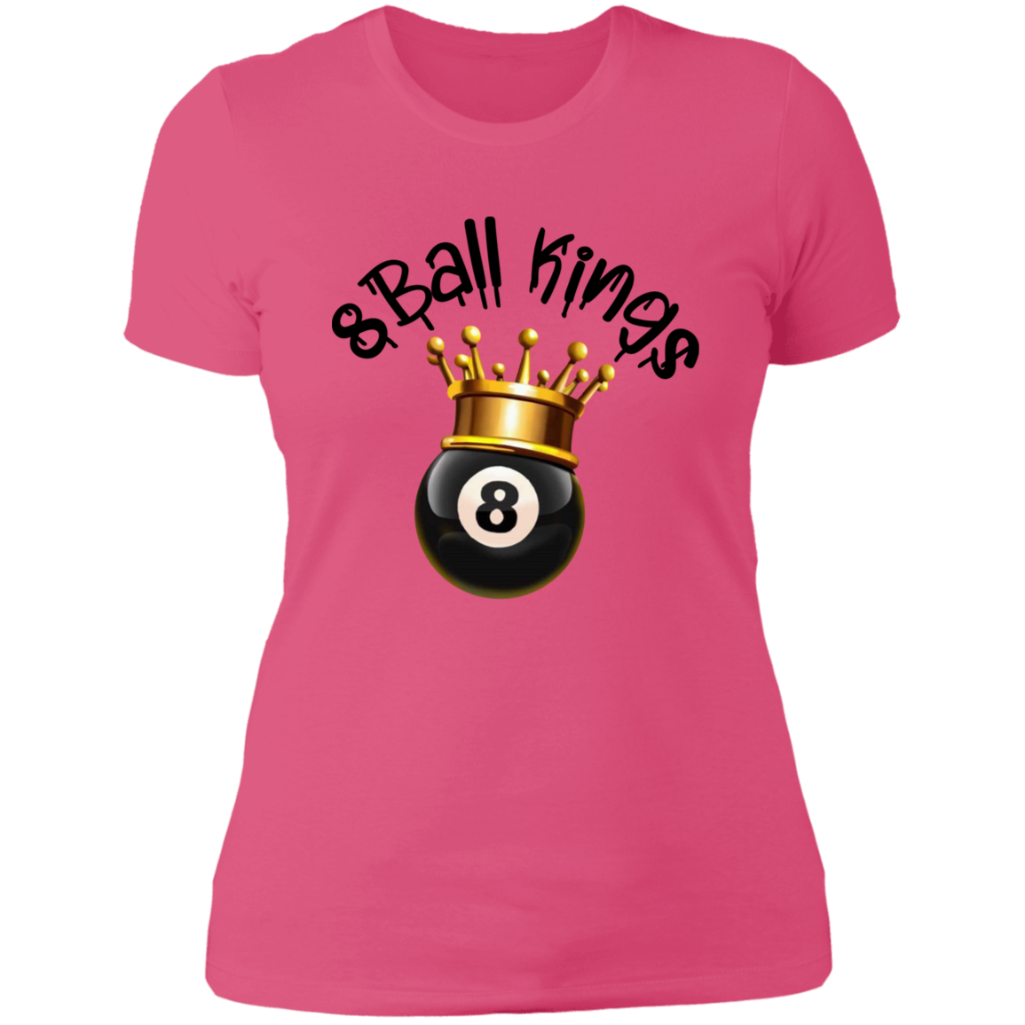 8Ball Black Ladies' Boyfriend T-Shirt