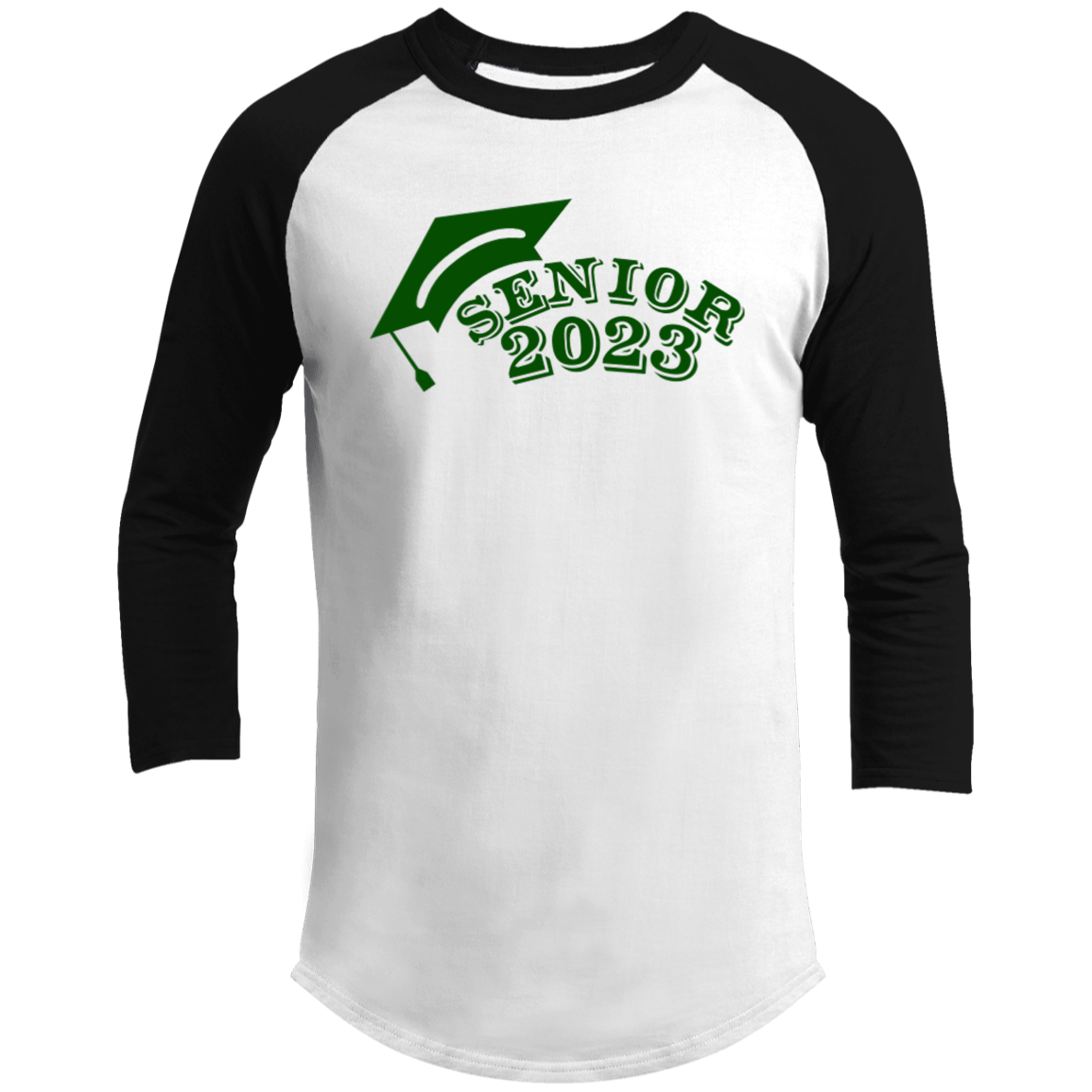 2023 Green 3/4 Raglan Sleeve Shirt