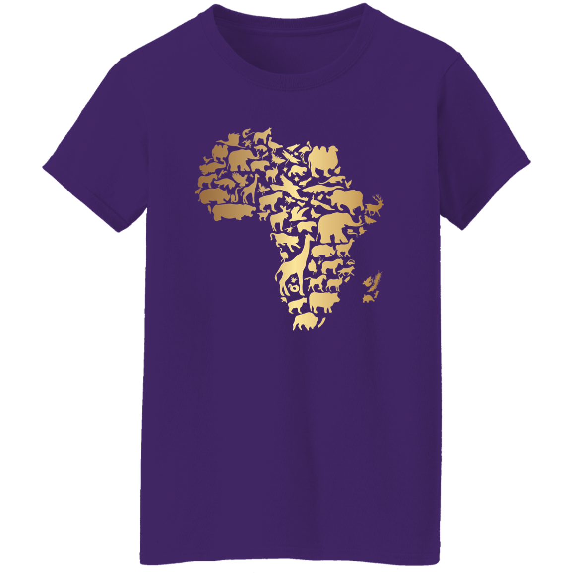 Africa Ladies' 5.3 oz. T-Shirt