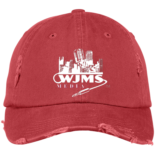 WJMS Embroidered Distressed Dad Cap