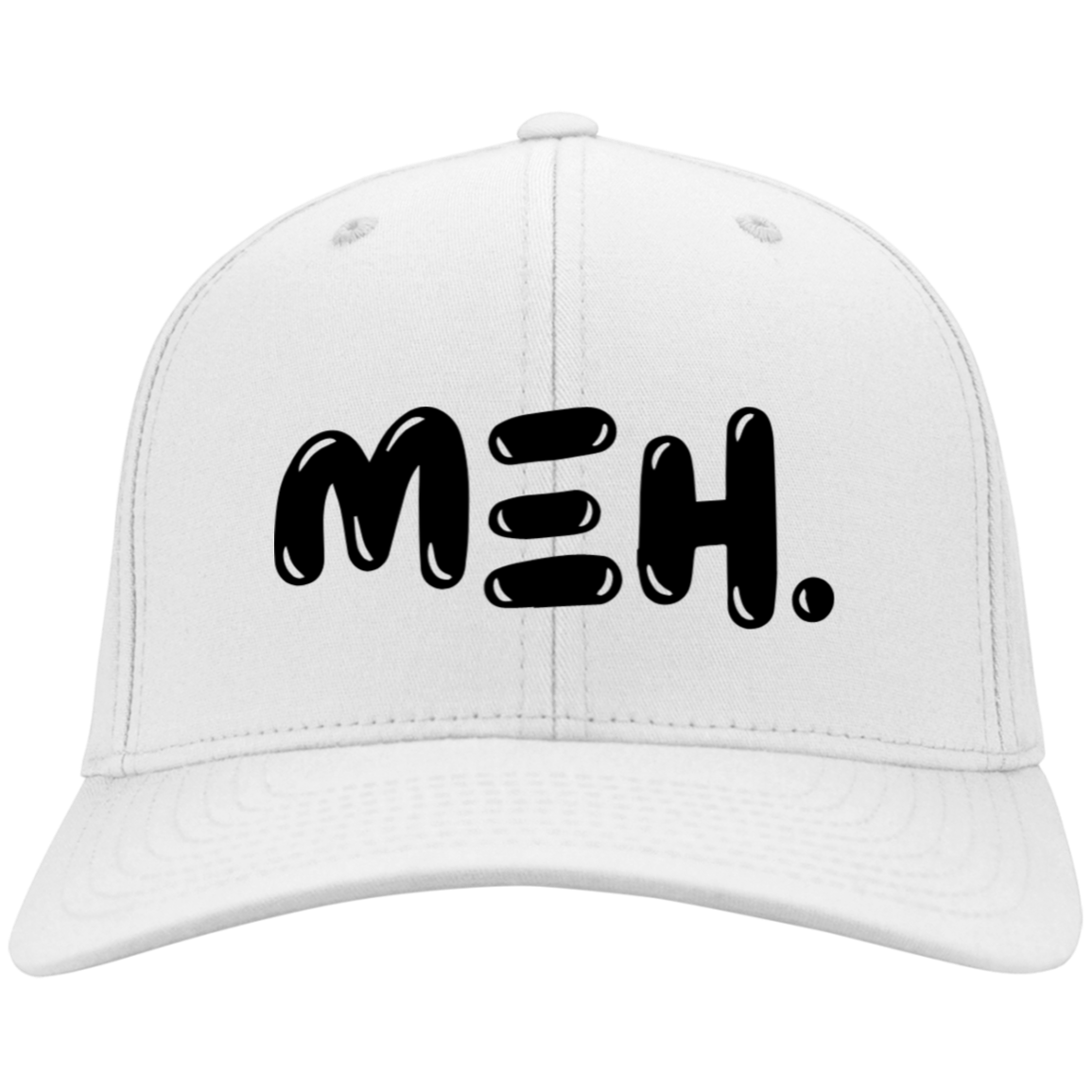Meh Embroidered Twill Cap