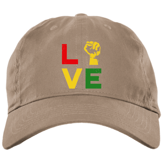 Love Embroidered Brushed Twill Unstructured Dad Cap