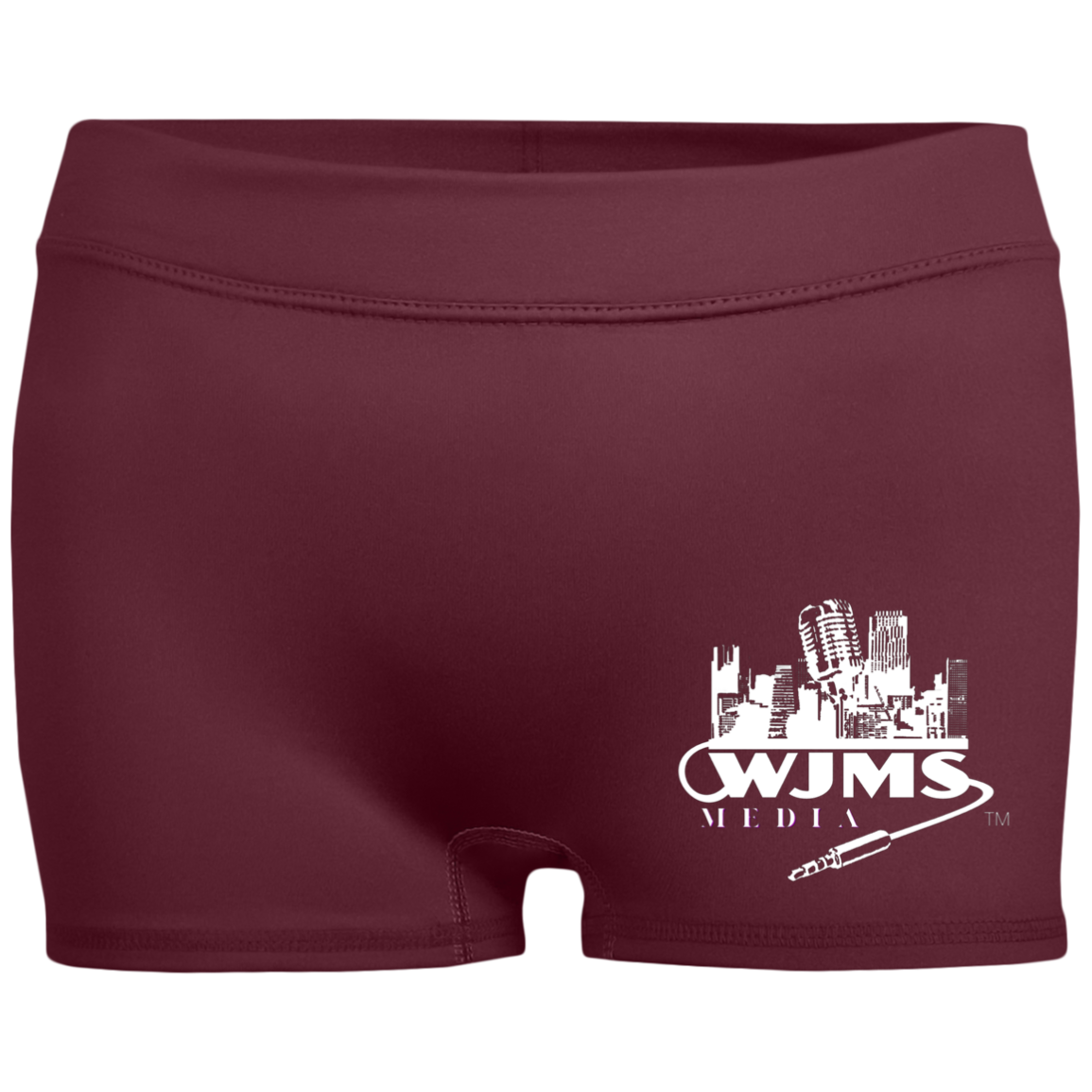 WJMS Ladies' Fitted Moisture-Wicking 2.5 inch Inseam Shorts