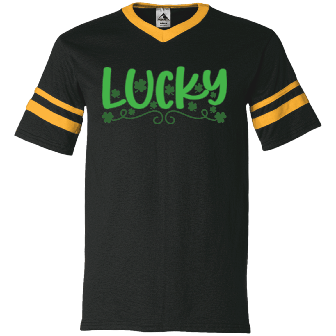 Lucky V-Neck Sleeve Stripe Jersey