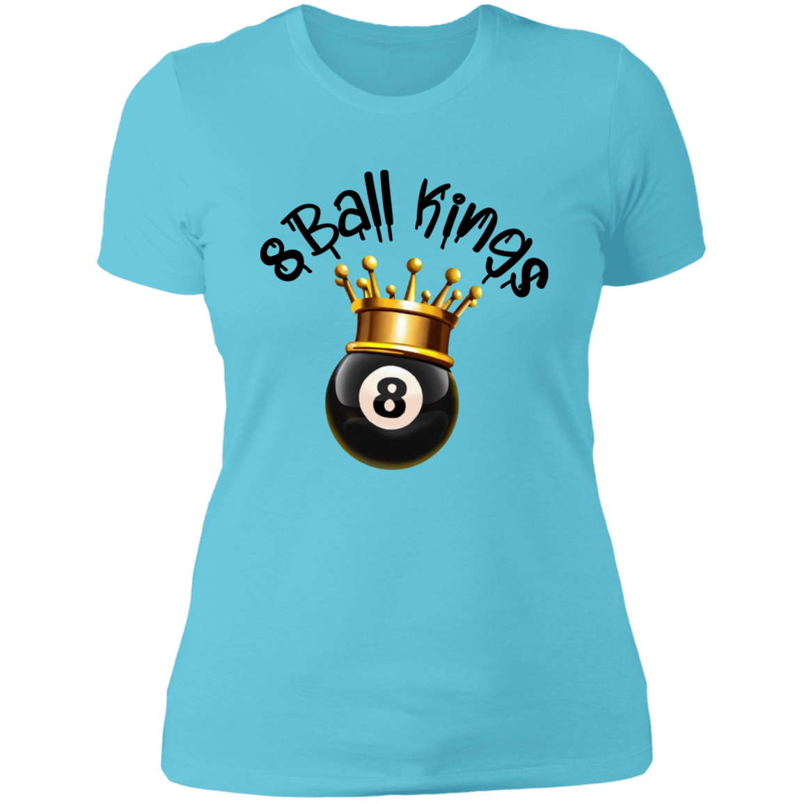 8Ball Black Ladies' Boyfriend T-Shirt