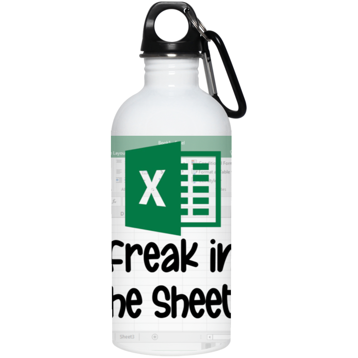 Excel 20 oz. Stainless Steel Water Bottle