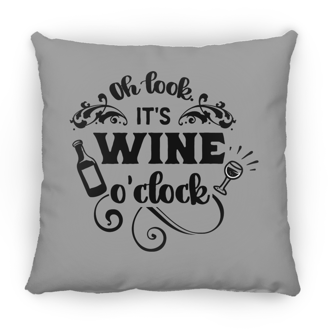 Wine Small Square Pillow
