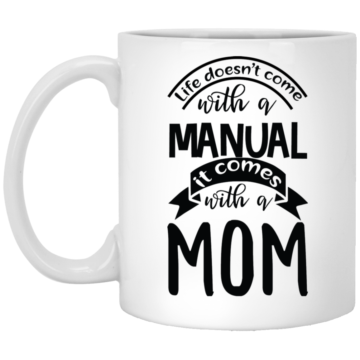 Manual 11 oz. White Mug