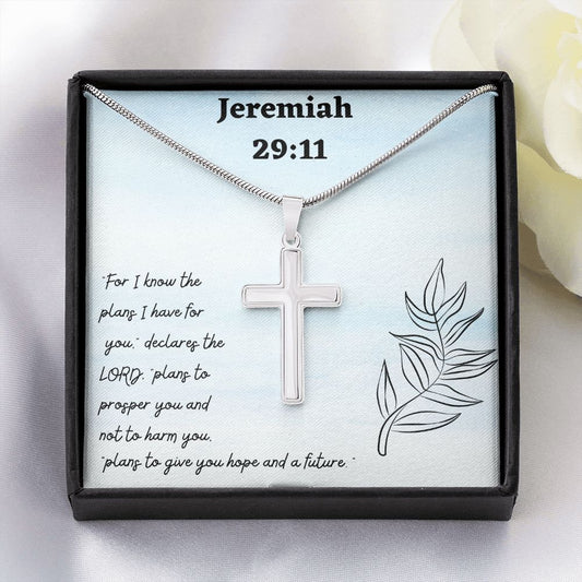 Jeremiah 29:11 - Cross Pendant